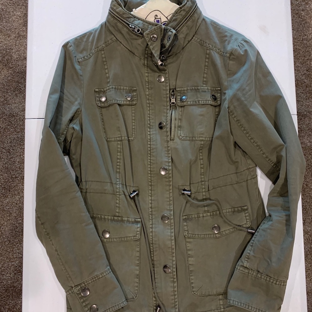 Hunter green utility jacket